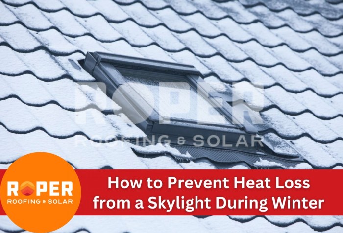 How to Prevent Heat Loss from a Skylight During Winter